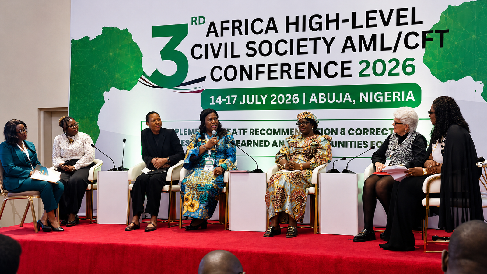Panellists at the Women in AML/CFT Africa plenary, 3rd Africa High-Level Civil Society AML/CFT Conference, Abuja